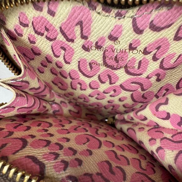 Louis Vuitton Heart Coin Purse Monogram Leopard Coeur Bag Charm Rare Vintage LV - Picture 5 of 12